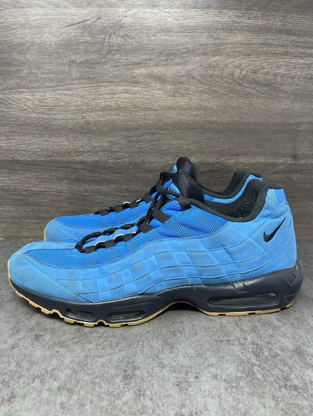 Nike Air Max 95 Blue Black Size 15 Mens Running Sneakers Lot 314350-997